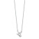 Sterling Silver Rhodium-plated I Love You Hand Signal Necklace