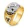 10K Two-tone Yellow and White Gold Men's Enamel and Diamond 32nd
Scottish Rite Masonic Ring 0.103ctw