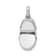 Rhodium Over 14k White Gold Diamond Baby Boy Shoe Pendant