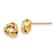 14k Yellow Gold Polished Knot Stud Earrings