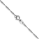 Rhodium Over 14k White Gold 1mm Solid Singapore 18 Inch Chain