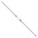 Rhodium Over 14k White Gold Medical Soft Diamond Shape Red Enamel Flat
Curb Link ID Bracelet