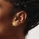14K Yellow Gold Textured Starfish Stud Earrings