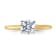 14K Yellow Gold With White Gold Accents 1 ct. G H I True Light Round
Moissanite Solitaire Ring