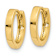 14k Yellow Gold 7/16" Round Hinged Hoop Earrings