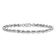 Rhodium Over 14k White Gold 4mm Diamond-Cut Quadruple Rope Link Bracelet