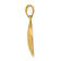 14k Yellow Gold Textured Soccer Ball Pendant