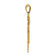 14k Yellow Gold Satin Diamond Kid with Hat Pendant