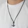 Robert Alton Men's Anchor Pendant With Chain In Black Ion-Plated
Stainless Steel