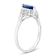0.69ctw Sapphire and Diamond Ring in 14k White Gold