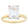 Lab-Grown Diamond Emerald-Cut Solitaire Ring In 14K Gold 4.00ct