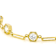 CZ Station Bracelet In 18K Gold Over Sterling Silver