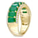 Emerald and Diamond 14K Yellow Gold Ring 2.72ctw
