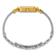 Charles Hubert IP-plated Stainless Steel Wire Bangle MOP Dial Watch
