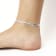 Sterling Silver Polished Herringbone Anklet
