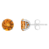 6mm Round Citrine Rhodium Over Sterling Silver Stud Earrings