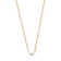 14K Yellow Gold with White Rhodium Diamond Oval Link 18 Inch Necklace