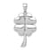 Rhodium Over 14k White Gold Polished 4-Leaf Clover Pendant