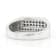 Blue Diamond Rhodium Over Sterling Silver Men's Band Ring 0.43ctw