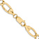 14k Yellow Gold 7.3mm Figaro Link 24 Inch Chain