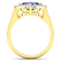 Cushion Cut Violet Tanzanite and White Diamond 14K Yellow Gold Halo Ring
2.23 ctw