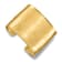 14K Yellow Gold Hammered 47mm Wide Cuff Bangle