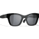 Chanel Black Frame "CC" Heart Logo/ Gray Lens Sunglasses