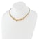 14K Yellow Gold Polished and Textured Fancy Plus 2-inch Ext. Necklace