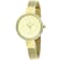 Christian Van Sant Women's Reign Yellow Dial, Yellow tone Stainless
Steel Watch