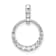 Rhodium Over 10k White Gold 0.26 cttw Diamond Circle Pendant