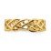 14K Yellow Gold Polished Braided Toe Ring