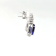 10.55 Ctw Tanzanite and 1.37 White Ctw Diamond Earring in 14K WG