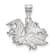 Rhodium Over Sterling Silver LogoArt University of South Carolina Medium Pendant