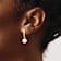 10k Yellow Gold 6-7mm White Round Freshwater Cultured Pearl Dangle Earrings