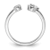 Rhodium Over 14K White Gold Lab Grown Diamond VS/SI GH, Initial J
Adjustable Ring