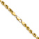 14k Yellow Gold 4.9mm Diamond-Cut Rope 24 Inch Chain