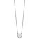 Rhodium Over Sterling Silver Tiny Circle Block Letter R  Initial Necklace