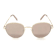 Kendall + Kylie Gold Round Frame/ Pink Lenses Sunglasses
