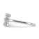 Rhodium Over 14K White Gold Lab Grown Diamond VS/SI GH, Initial I
Adjustable Ring