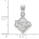 Rhodium Over Sterling Silver MLB Tampa Bay Rays LogoArt Circle Pendant