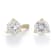 Certified White Lab-Grown Diamond H-I SI 14k Yellow Gold Martini Stud
Earrings 0.50ctw