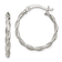 Sterling Silver Polished Braided Hoop Earrings