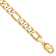 10k Yellow Gold 10mm Flat Figaro Link Bracelet