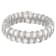 7-8mm White Cultured Freshwater Pearl Silver  Bracelet