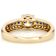 Diamond Simulant, Lab Blue Sapphire And White Zircon Ring In 18K Gold
Over Sterling Silver 1.50ctw