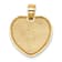 14k Yellow Gold and Rhodium Over 14k Yellow Gold I Love You Textured in
Heart Pendant