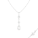 White Cultured Freshwater Pearl and Diamond 14K White Gold Pendant 7-7.5mm