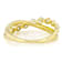 Lab-Grown Diamond Band Ring In 14K Gold Over Sterling Silver 0.90ctw