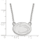 Rhodium Over Sterling Silver LogoArt Penn State University Small Pendant Necklace