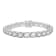 White Cubic Zirconia Platinum Over Sterling Silver Bracelet 36.00ctw